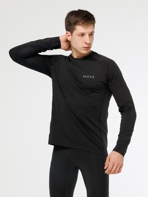 Лонгслив Moax Run lite муж. MX114321/10000 черный