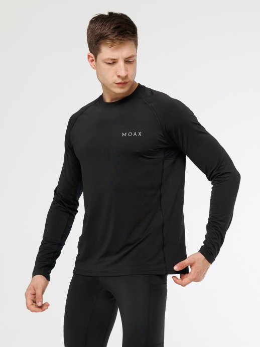 Лонгслив Moax Run lite муж. MX114321/10000 черный