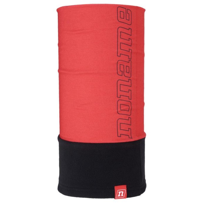 Бандана NONAME FLEECE NECKWARMER TOMATO RED, красн./черн.