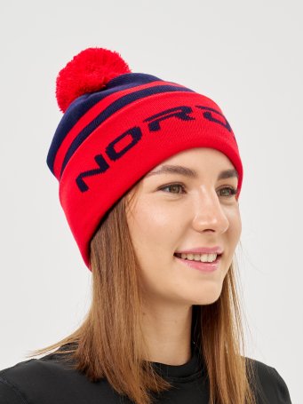 Шапка Nordski Winter Dark Blue/Red NSV727190
