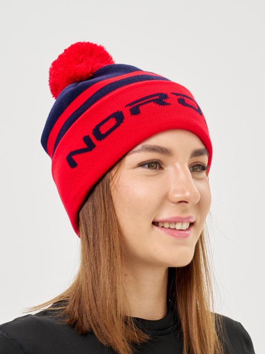 Шапка Nordski Winter Dark Blue/Red NSV727190