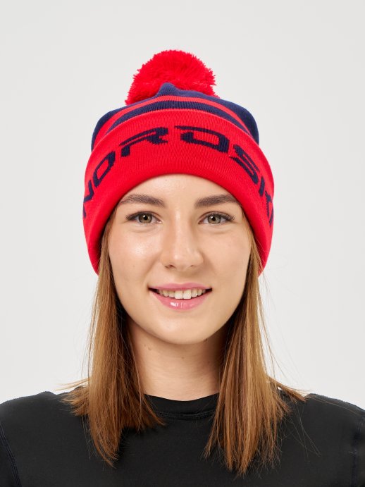 Шапка Nordski Winter Dark Blue/Red NSV727190