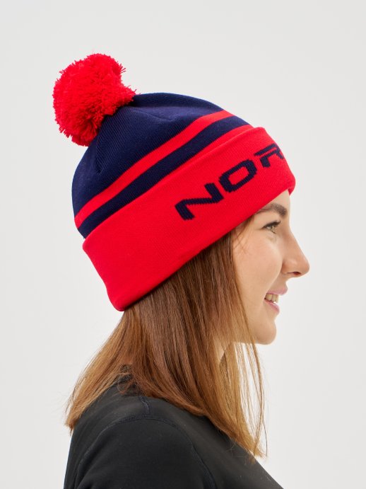 Шапка Nordski Winter Dark Blue/Red NSV727190