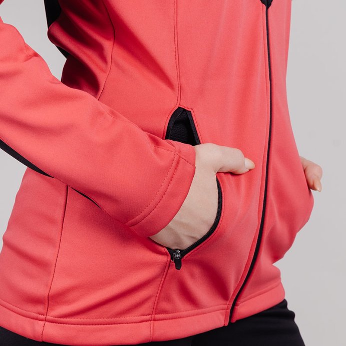 Разминочная куртка Nordski Jr.Base Pink/Black NSJ812951