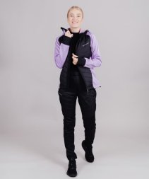 Брюки Nordski Hybrid Warm Black/Lavender W NSW775827