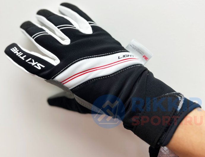 Перчатки SKI TIME Race 1.0 Race 2 Black/White S23041 черно-белый