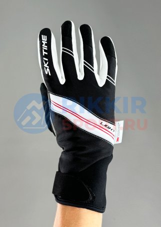 Перчатки SKI TIME Race 1.0 Race 2 Black/White S23041 черно-белый