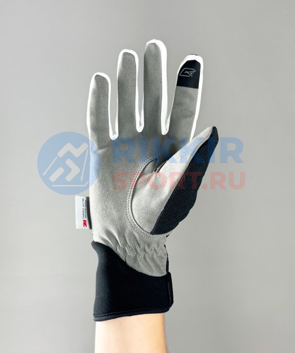 Перчатки SKI TIME Race 1.0 Race 2 Black/White S23041 черно-белый