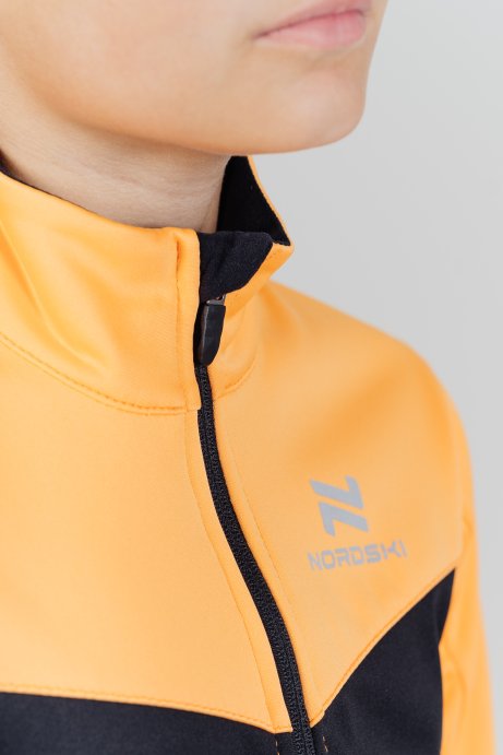Разминочная куртка Nordski Jr.Base Orange/Black NSJ812257