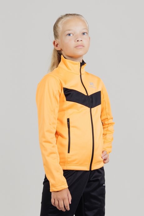 Разминочная куртка Nordski Jr.Base Orange/Black NSJ812257