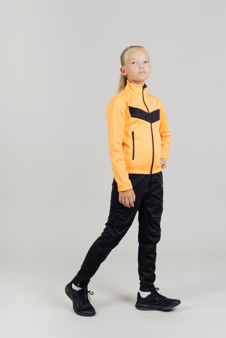 Разминочная куртка Nordski Jr.Base Orange/Black NSJ812257