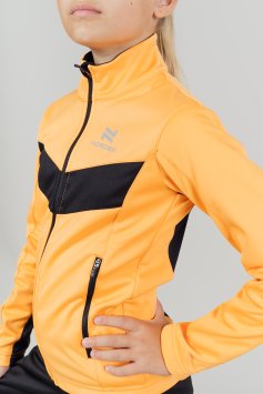 Разминочная куртка Nordski Jr.Base Orange/Black NSJ812257