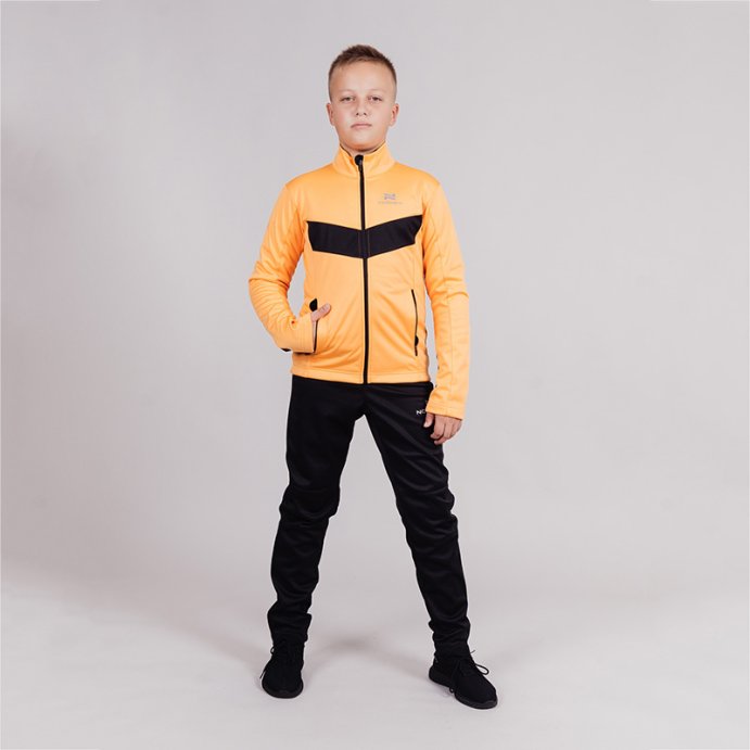 Разминочная куртка Nordski Jr.Base Orange/Black NSJ812257