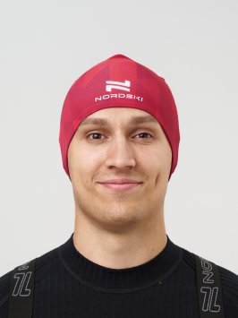 Гоночная шапка Nordski Race Bom Red NSV734900