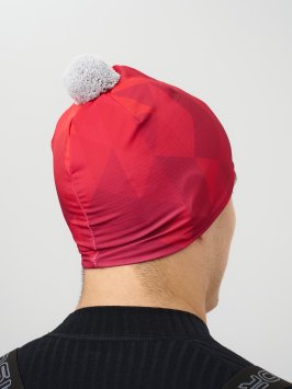 Гоночная шапка Nordski Race Bom Red NSV734900