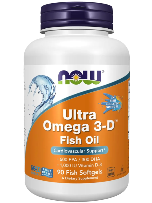 Омега с витамином Д3 NOW Omega 3-D 90 softgels