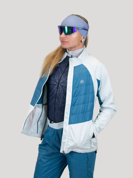 Куртка NONAME HYBRID JACKET 24 WOS LIGHT BLUE/PETROL BLUE