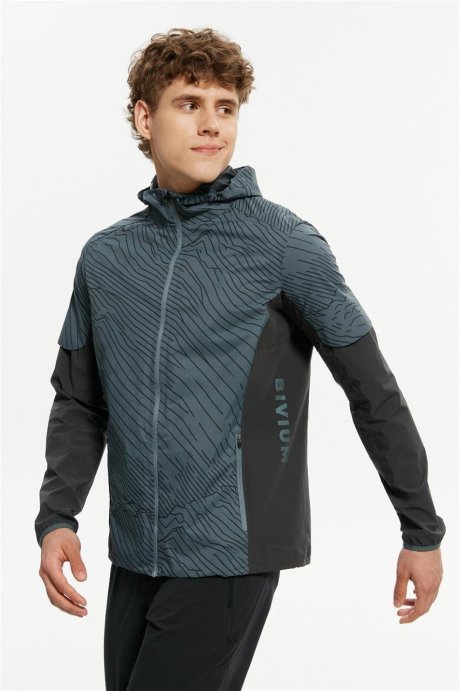 Куртка Bivium Вектор 1.0 муж. черный_графитовый в Нижнем Новгороде