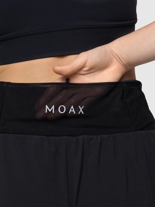 Шорты Moax Summit 2в1 с поясом жен. MX265450/10000 черный в Нижнем Новгороде