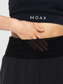 Шорты Moax Summit 2в1 с поясом жен. MX265450/10000 черный