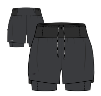 Шорты 2 в 1 Nordski Trail Black W NSW1111100