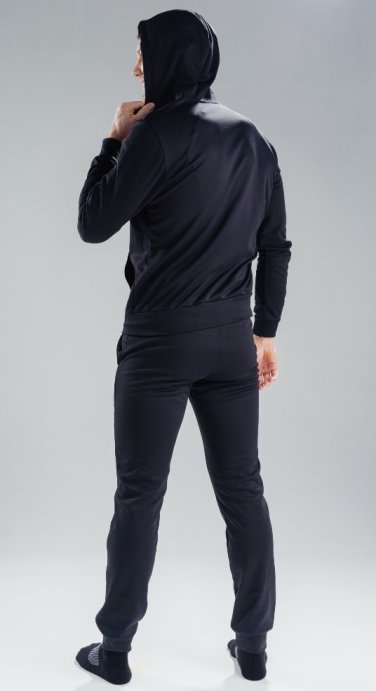 Толстовка с капюшоном мужская Nordski Hood Black-Orange NSM599103 в Твери