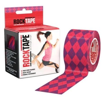 тейп-лента RockTape Кинезиотейп Design, 5см х 5м, розовый узор RCT100-PKARG-OS