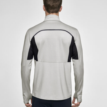 Футболка с длинным рукавом беговая Bjorn Daehlie Long Sleeve Run Light Grey Melange 333336_93501