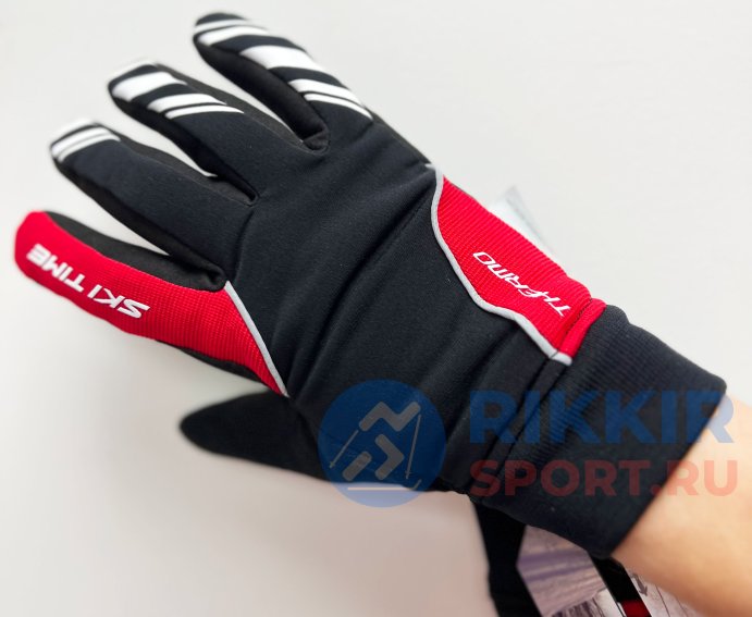 Перчатки SKI TIME Race 1.0 Thermo 2 Black/Red S23051 черно-красный