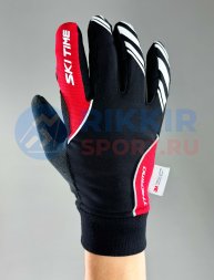 Перчатки SKI TIME Race 1.0 Thermo 2 Black/Red S23051 черно-красный