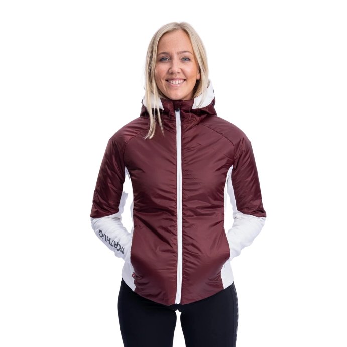 Куртка NORTHUG LIVIGNO Hybrid Wmn, Вишнёво-Шоколадная