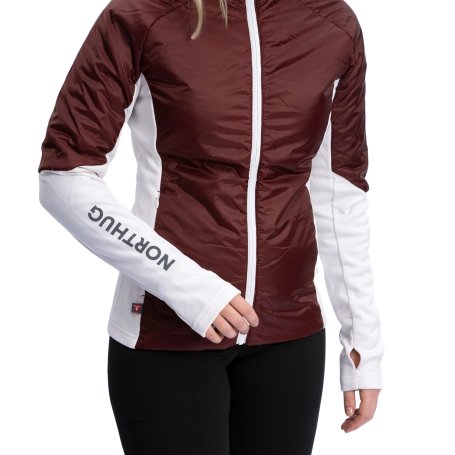 Куртка NORTHUG LIVIGNO Hybrid Wmn, Вишнёво-Шоколадная