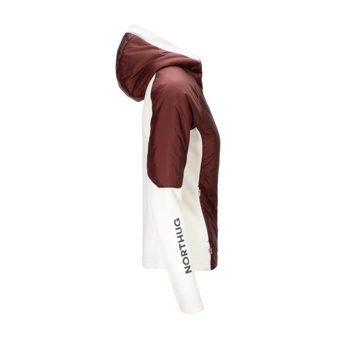 Куртка NORTHUG LIVIGNO Hybrid Wmn, Вишнёво-Шоколадная