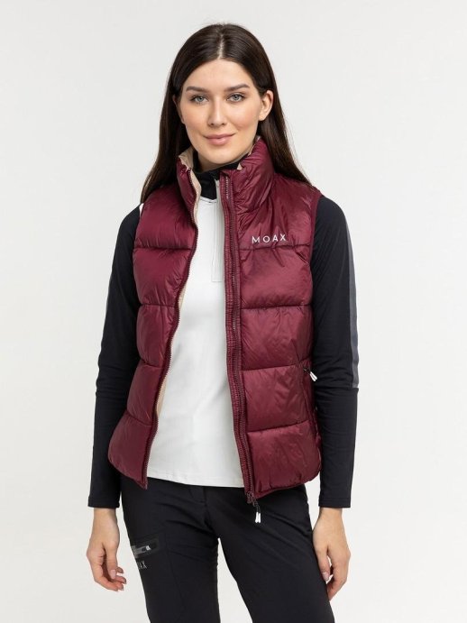 Жилет утепл. MOAX Igora жен. MX414210/94300 винный