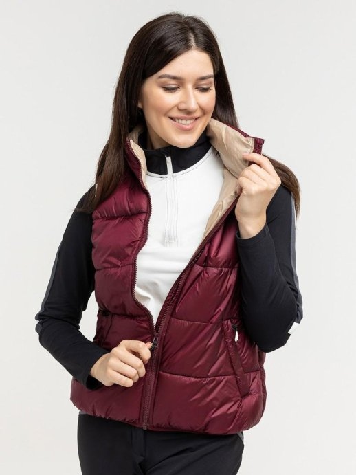 Жилет утепл. MOAX Igora жен. MX414210/94300 винный