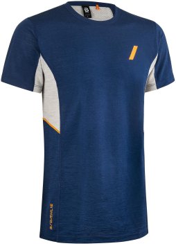 Футболка беговая Bjorn Daehlie Training Wool Summer Blue/White 332907_25300