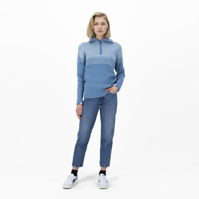 Свитер ULVANG Alta жен. 78536/63551 серо-голубой/мята в Волгограде