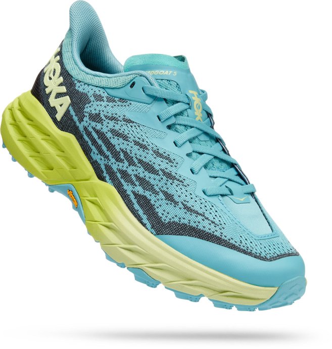 Кроссовки Hoka W SPEEDGOAT 5 Coastal Shade / Green Glow в Твери