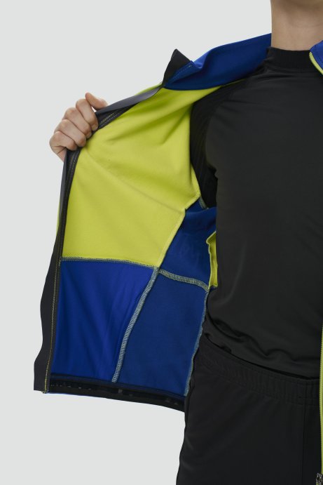 Тренировочная куртка Nordski Jr. Advance True Blue/Lime NSJ651030