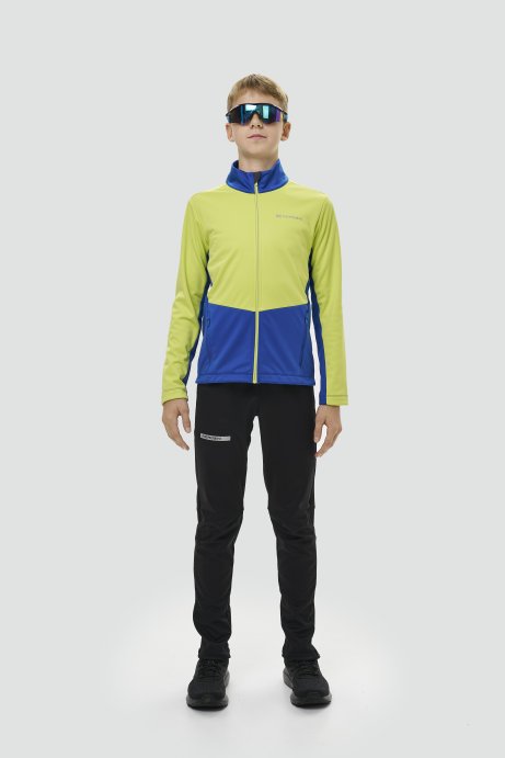 Тренировочная куртка Nordski Jr. Advance True Blue/Lime NSJ651030