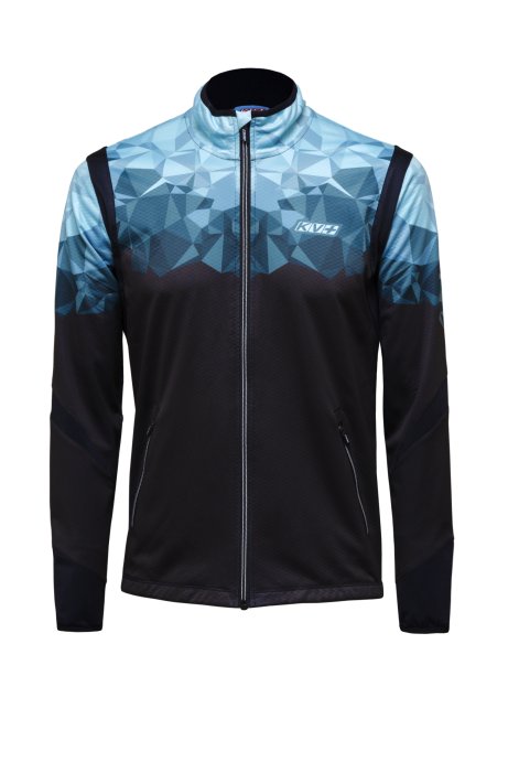 Куртка KV+ TORNADO jacket man black\turquoise 24V104.21