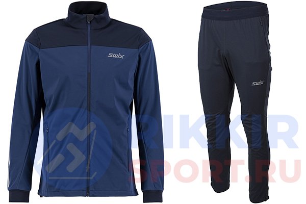 Костюм разминочный SWIX Cross муж. 12341/72105_23541/75100 синий в Твери