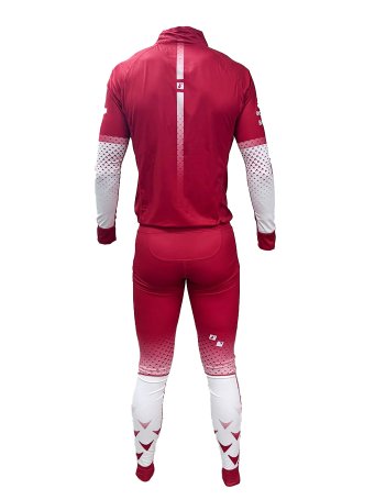 Костюм гоночный Bivium ФЛГР "Энергия 3.0" муж. белый_красный