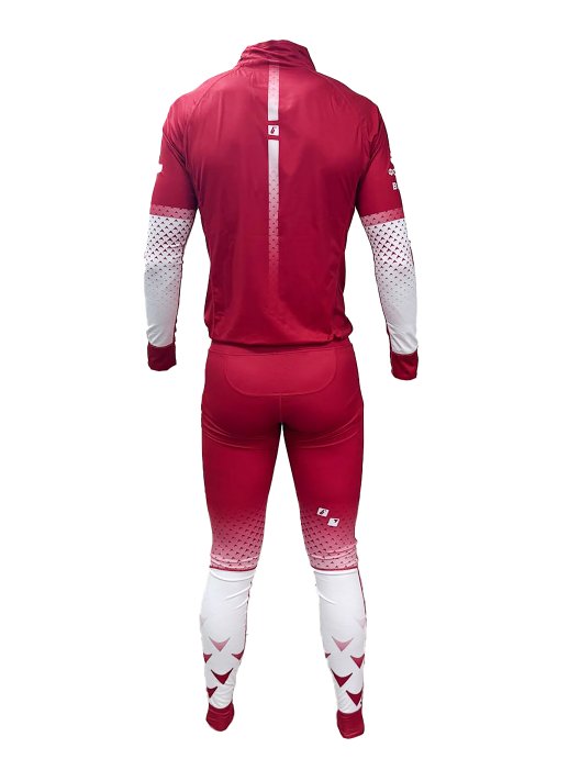 Костюм гоночный Bivium ФЛГР "Энергия 3.0" муж.  белый_красный