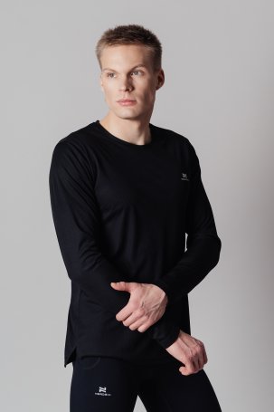 Футболка Nordski Training Black с длинным рукавом NSM911100
