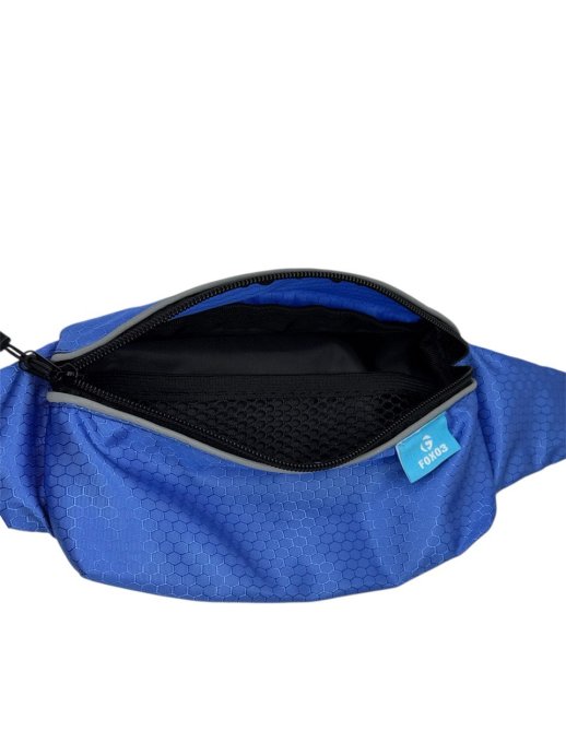 Поясная сумка FOXO3 объемная синяя