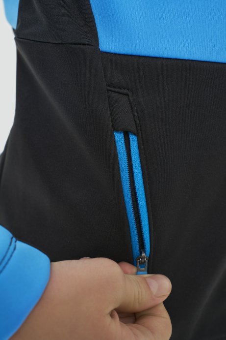 Тренировочная куртка Nordski Jr. Advance Light Blue/Black NSJ651284