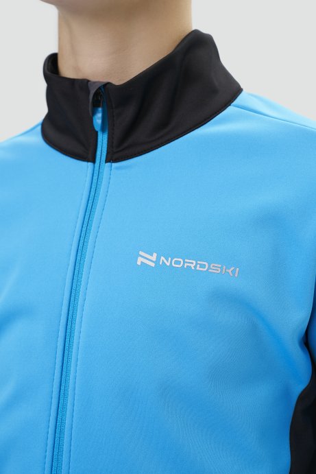 Тренировочная куртка Nordski Jr. Advance Light Blue/Black NSJ651284