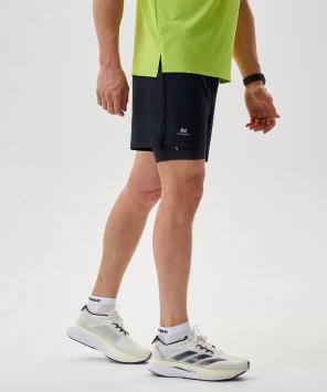 Шорты 2 в 1 Nordski Road Black NSM1100100