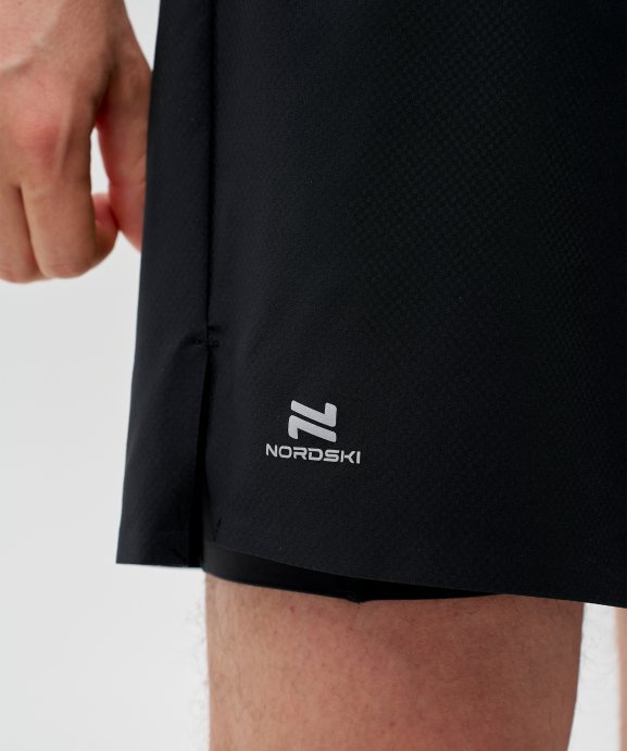 Шорты 2 в 1 Nordski Road Black NSM1100100 в Санкт-Петербурге